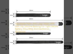 أشرطة الخطاف والحلقة القابلة للتعديل مع دعم السيليكون المقاوم للزحف لضبط البطارية والحماية الإلكترونية