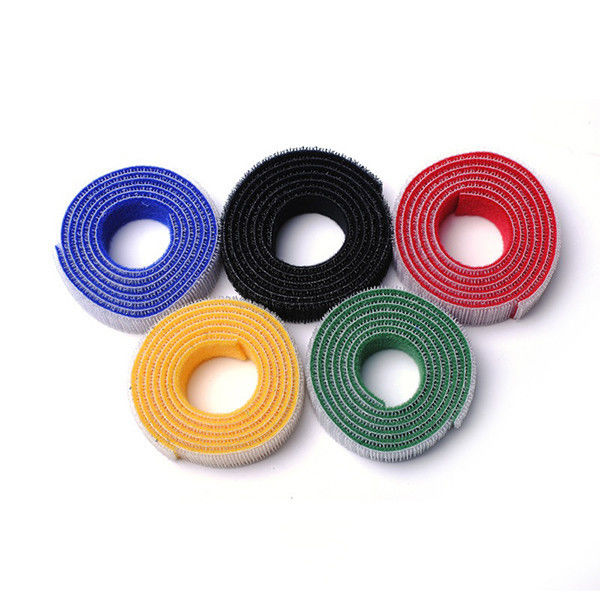 Hook loop Double Sided  Roll for Computer cord wrap , 25m / roll